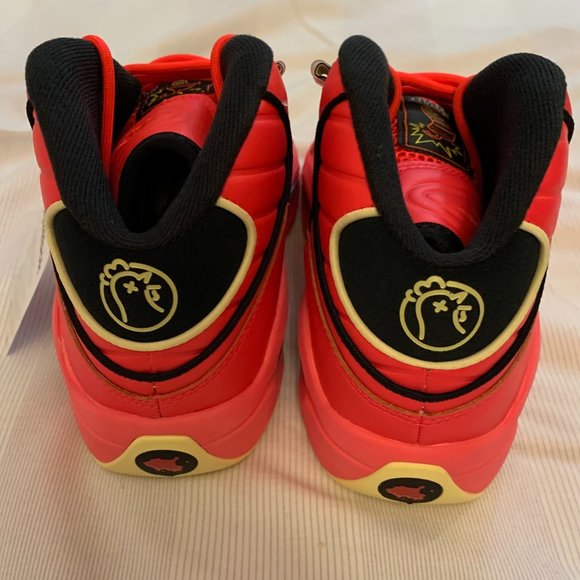 reebok question mid scarlet